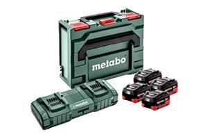 metabo 685135000 18V LiHD accu starterset (4x 8.0Ah accu) + 2x lader in Metaloc