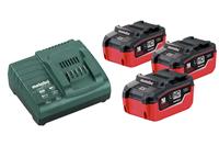 metabo 685074000 18V LiHD accu starterset (3x 5.5Ah) + lader