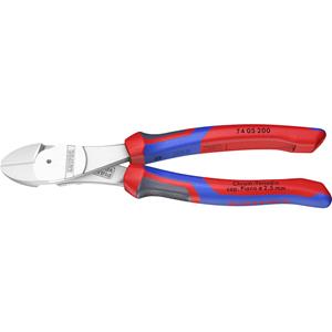 knipex Werkstatt Kraft-Seitenschneider mit Facette 200mm