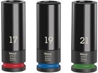 wera Wheel Impaktor C Set 1 05004595001 Dopsleutelinzetset 17 mm, 19 mm, 21 mm 3-delig 1/2