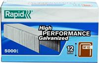 rapid 40100520 Nieten - No. 12 - Gegalvaniseerd - 12mm (5000st)