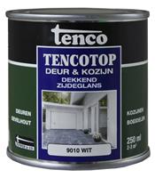 Tenco top Deur & Kozijn beits zijdeglans wit 9010 0,25L