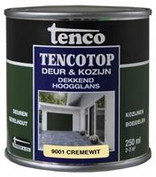 Tenco top Deur & Kozijn beits hoogglans crèmewit 9001 0,25L