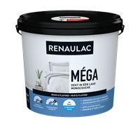 Praxis Renaulac latex Méga zijdeglans wit 5L