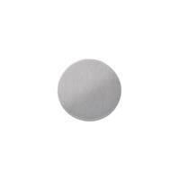 P+E Rozet blind rond ø55x2mm met M4 draadbussen rvs geborsteld