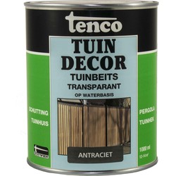 Tenco Tuindecor tuinbeits transparant antraciet 1L