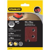 Stanley schuurvel 114 x 114mm assortiment