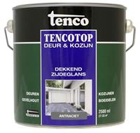 Tenco top Deur & Kozijn beits zijdeglans antraciet 2,5L