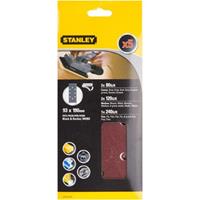 Stanley schuurvel 187 x 93mm klit assortiment