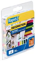 Rapid - Klebesticks farbig - Trend Ø 7 x 90 mm 36er Pack, 5001426