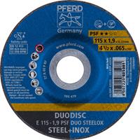 pferd E 115-1,9 PSF DUO STEELOX Afbraamschijf - Inox - 115x22,23mm - K46 (10st)