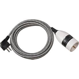 Brennenstuhl 1161830 Extension Cable with Rotary Switch H05VV-F 3G1,5 (3-Metres)