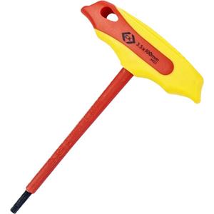 c.ktools C.K Tools Isolierter 6-Kant-Stiftschlüssel mit T-Griff, 3.5 mm