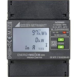 gossenmetrawatt EM2289 S0 Drehstromzähler digital MID-konform: Ja 1St.