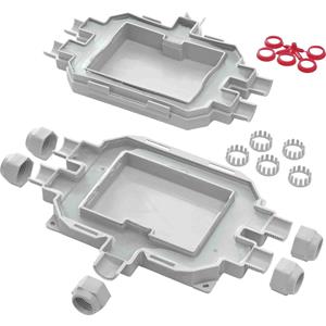 raytech Abzweigdose (L x B x H) 130 x 170 x 45mm Lichtgrau IP68, IP69K