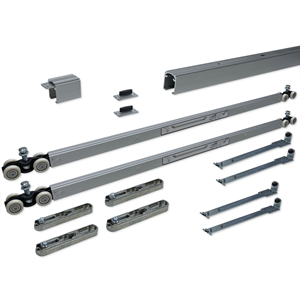 argenta schuifdeurset compleet 4mtr rail dubbel slowstop Db880mm