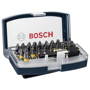 Bosch Schrauberbit-Satz, 32-teilig, Bit-Satz, blau, mit Bithalter