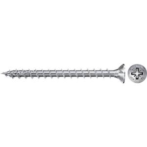 Fischer Power-Fast II CZF 670190 Spanplattenschrauben 4mm 25mm Kreuzschlitz Pozidriv Stahl galvanisc