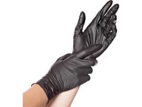 HYGOSTAR Nitril-Handschuh , DARK, , L, schwarz, puderfrei