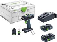 Festool 576446 18V Schroefboormachine T18+3 HPC4,0 I-Plus