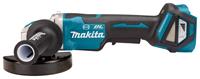 Makita DGA519RTJ 18V Haakse Slijper 125mm X-Lock met 2x5.0 Ah Accu's en Snellader met Doos