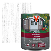 V33 houtbeits Tuinhuis ice white zijdeglans 0,75L