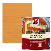 V33 houtbeits Tuinhuis High Protection midden eik zijdeglans 0,75L