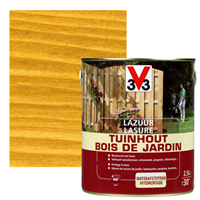 V33 houtbeits Tuinhout lichtbruin mat 2,5L