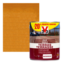 V33 terrasolie bangkirai mat 2,5L+ 20%