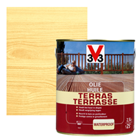 V33 terrasolie transparant mat 2,5L