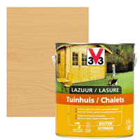 V33 houtbeits Tuinhuis lichte eik zijdeglans 2,5L