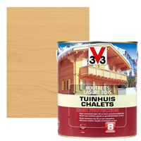 V33 houtbeits Tuinhuis High Protection lichte eik zijdeglans 2,5L