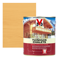 V33 houtbeits Tuinhuis High Protection Noorse den zijdeglans 2,5L