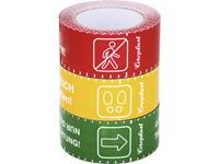 coroplast 1466 SDR 217111 Rood, Geel, Groen (l x b) 25 m x 60 mm 3 stuk(s)