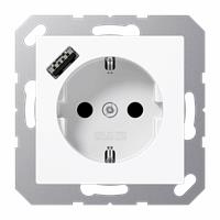 Jung A1520-18AWW SCHUKO-Steckdose USB Typ A - Jung A1520-18AWW SCHUKO-Steckdose USB Typ A