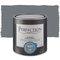 Perfection muurverf ultradekkend zijdeglans steenkool 2,5L