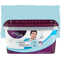 DecoMode muurverf superdekkend mat aqua blauw 2,5L
