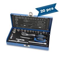 HYUNDAI 20-delige 1/4"dopsleutel set CrV