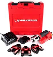 rothenberger Romax Compact TT 18V Li-ion accu perstangset (1x 2,0Ah accu + 3 x persbek TH) in koffer