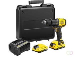 stanley FATMAX V20 18V Brushless schroefklopboormachine Incl. 2x 2.0Ah accu's, 2A lader en koffer