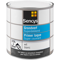 Sencys grondverf superdekkend wit 2,5L