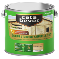 CetaBever schuur & tuinhuis beits transparant natuurlijk transparant 2,5L