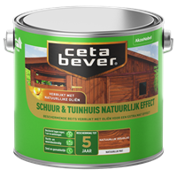 CetaBever schuur & tuinhuis beits transparant natuurlijk douglas 2,5L