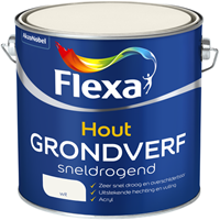 Flexa sneldrogende grondverf hout wit 2,5L