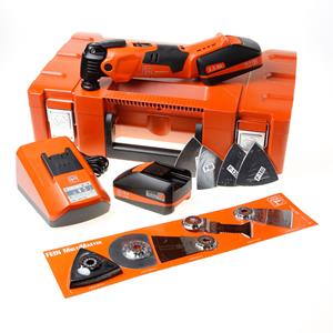 fein AMM500 Multimaster Top 18V Li-ion accu multitool set (2x 3.0Ah accu) + 30 delige accessoireset in koffer