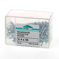 Hoenderdaal Draadnagel verloren kop gegalvaniseerd 2.4 x 45mm 350 gram