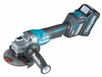 Makita GA029GM201 40V Max Haakse Slijper 125mm 2x4,0Ah Accu met Lader in Mbox