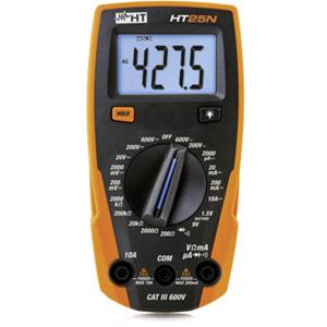 htinstruments HT Instruments HT25N Multimeter Digitaal CAT III 600 V Weergave (counts): 2000