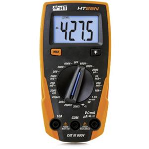 htinstruments HT Instruments HT25N Multimeter Digitaal CAT III 600 V Weergave (counts): 2000