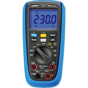 metrix MTX 204 Multimeter Digitaal Grafisch display CAT III 600 V Weergave (counts): 6000